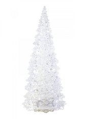 LED umělý vánoční stromek velký, 28 cm
