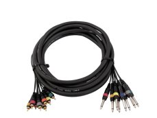 Snake kabel 8x Cinch - 8x Jack 6,3 mono, 15 m Snake kabel 8x Cinch - 8x Jack 6,3 mono, 15 m