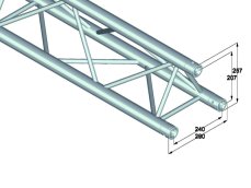 ALUTRUSS TRILOCK E-GL33 210 3-cestný příčný nosník