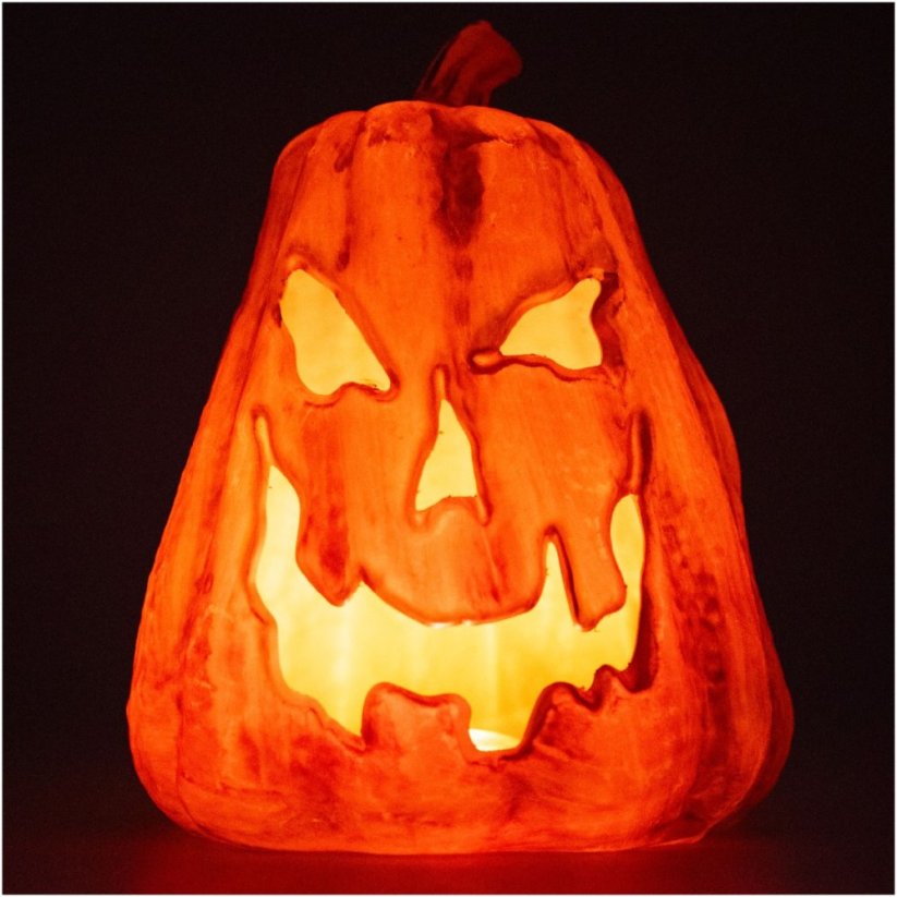 Halloween dýně se světlem
