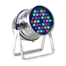 Stagg LED PAR, 36x3W RGBW, DMX stříbrný
