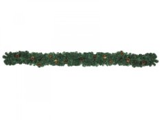 Jedlová girlanda se šiškami, 270 cm