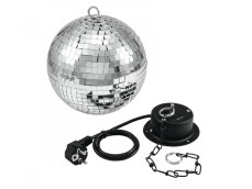 Zrcadlová koule 20cm SET, včetně motorku Zrcadlová koule 20cm SET, včetně motorku