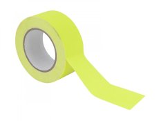 Gaffa páska 50mm x 25m neonově žlutá, UV aktivní