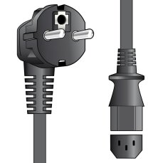 Mercury napájecí kabel 230V, EU Shuko - IEC 10A, 1,5 m