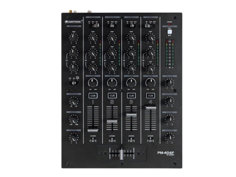 Omnitronic PM-404F 4-kanálový DJ mixážní pult s filtrem a Bluetooth
