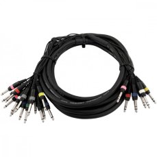 Snake kabel 8x Jack 6,3 stereo - 16x Jack 6,3 mono, 15 m Snake kabel 8x Jack 6,3 stereo - 16x Jack 6,3 mono, 15 m