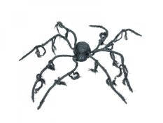 Halloween animovaný pavouk s LED očima