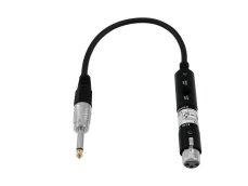 Omnitronic propojovací kabel XLR samice/Jack 6,3 mono, 30 cm Omnitronic propojovací kabel XLR samice/Jack 6,3 mono, 30 cm