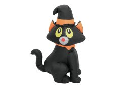 Halloween nafukovací figurína kočka, 122 cm Halloween nafukovací figurína kočka, 122 cm