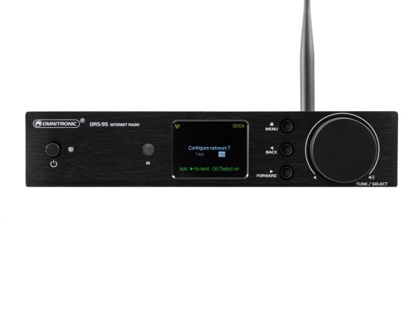 Omnitronic DRS-95, internetové rádio s DAB+ a Bluetooth