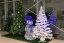 Vánoční dekorační ozdoby, 10 cm, stříbrné, 4 ks - použito (83501262)