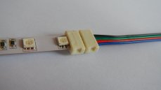 Napájecí konektor pro LED světelný pásek, RGB SMD5050, 10 mm