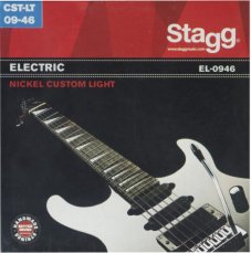 Stagg EL-0946, sada strun pro elektrickou kytaru, Custom light