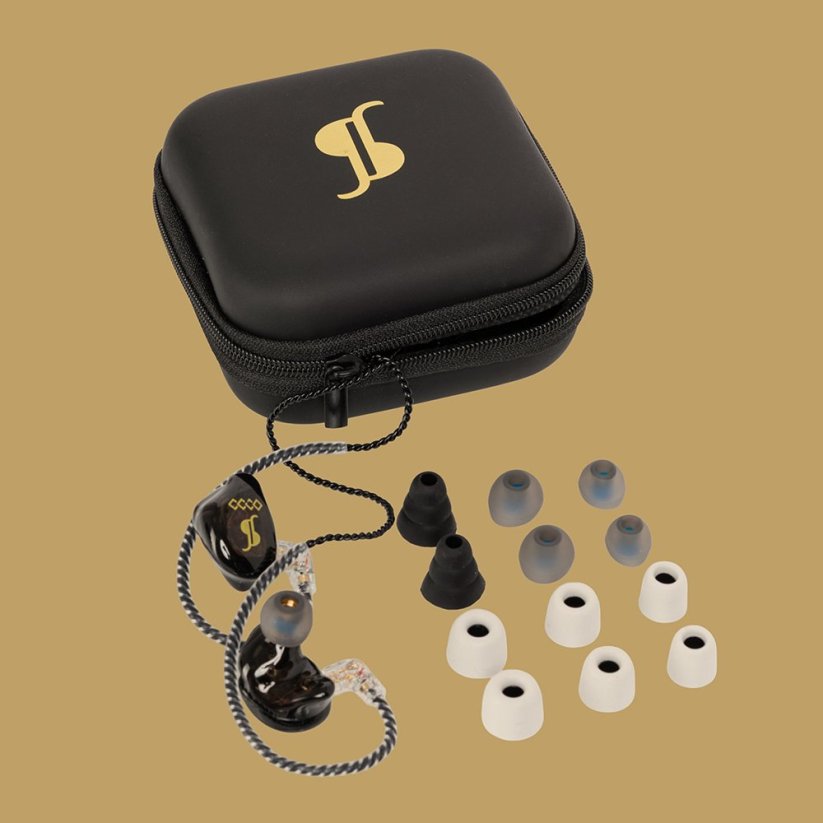 Stagg SPM-435 GD, 4-driver in-ear sluchátka, zlatá