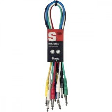 Stagg SPC060 E, kabely propojovací 6X JACK/JACK, 0,6 m Stagg SPC060 E, kabely propojovací 6X JACK/JACK, 0,6 m