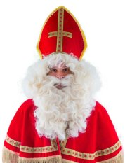 Paruka a vousy Mikuláš, béžové