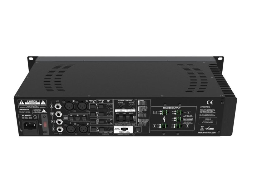 INTUSONIC INTUFORCE 4SDL160, zesilovač třídy-D, 4x150W