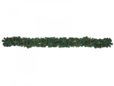 Jedlová girlanda se šiškami, 270 cm