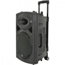 QTX QR12PA, mobilní 12" zvukový systém MP3/SD/USB/2x VHF, 200W