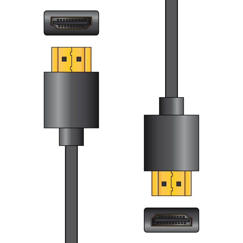 AV:link HDMI kabel vysokorychlostní 4K s Ethernetem, 0.5m