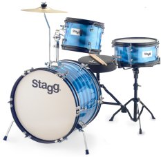 Stagg TIM JR 3/16B BL, dětská bicí sada, modrá Stagg TIM JR 3/16B BL, dětská bicí sada, modrá