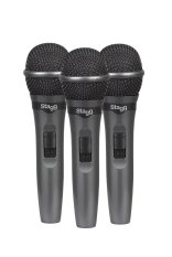 Stagg SDMP15-3, sada 3 dynamických mikrofonů Stagg SDMP15-3, sada 3 dynamických mikrofonů