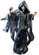 Kostým Ghoul s kápí šedý, pro dospělé