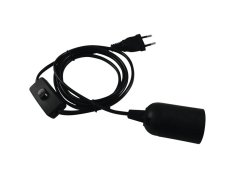 Kabel napájecí s paticí E27, vypínač, vidlice Kabel napájecí s paticí E27, vypínač, vidlice