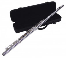 Dimavery QP-10 C flétna příčná, postříbřená, předsunutá G klapka, - poškozeno (26500300)