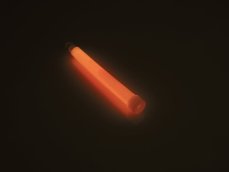 Svítící tyčinka 15 cm, sada 12 ks, oranžová