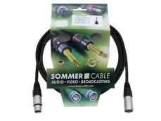 SOMMER mikrofonní kabel XLR kabel 3pin 3m bk Neutrik SOMMER mikrofonní kabel XLR kabel 3pin 3m bk Neutrik