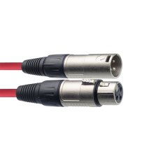 Stagg SMC6 CRD, mikrofonní kabel XLR/XLR, 6m, červený