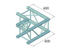 Alutruss DecolockDQ4-S SPAC21, 2-cestný rohový díl 90°, černý