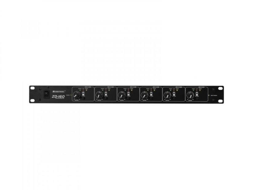 Omnitronic ZD-160B, zónový distributor, černý
