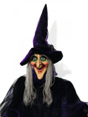 Halloweenská postava čarodějnice, 175 cm