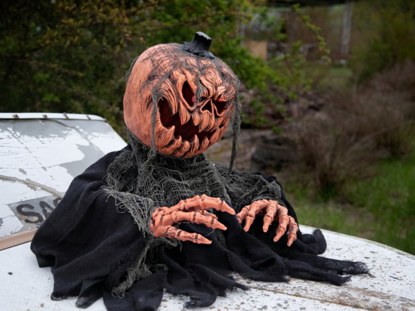 Halloween dýňové zombie torzo, 50 cm