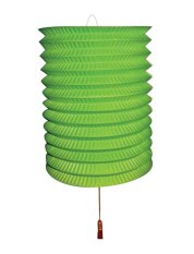 Lampion papírový 28 cm, zelený