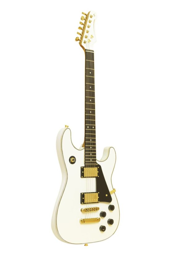 Stagg 30TH LEGACY WH, elektrická kytara, bílá
