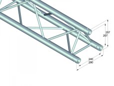 ALUTRUSS TRILOCK 6082-250, rovný díl