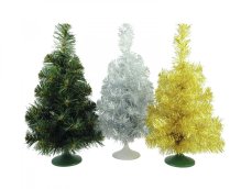 Umělý vánoční stromek stolní jedlička stříbrná, 45 cm - rozbaleno (83500282)