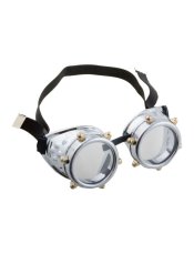 Steampunk brýle, stříbrné Steampunk brýle, stříbrné