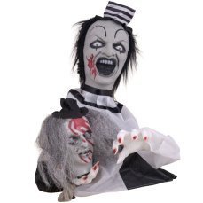 Halloween stolní klaun, 55 cm Halloween stolní klaun, 55 cm