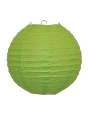 Lampion papírový 25 cm, zelený