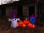 Halloween nafukovací figurína Duch s dýněmi, 244 cm