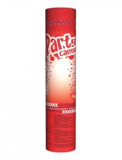 Párty konfety vystřelovací 20 cm, červené Párty konfety vystřelovací 20 cm, červené