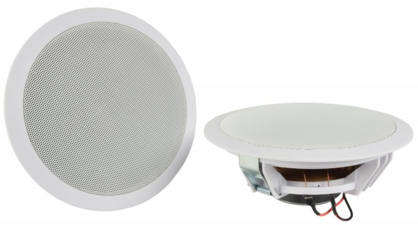 Adastra WA-215, nástěnný zesilovač a podhledové reproduktory, 30W, bílé