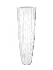 Lamella designový květináč 140cm, bílý