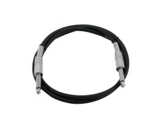 Kabel KC-15 2x Jack 6,3 mono 1,5 m, černý