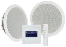 Adastra WA-215, nástěnný zesilovač a podhledové reproduktory, 30W, bílé